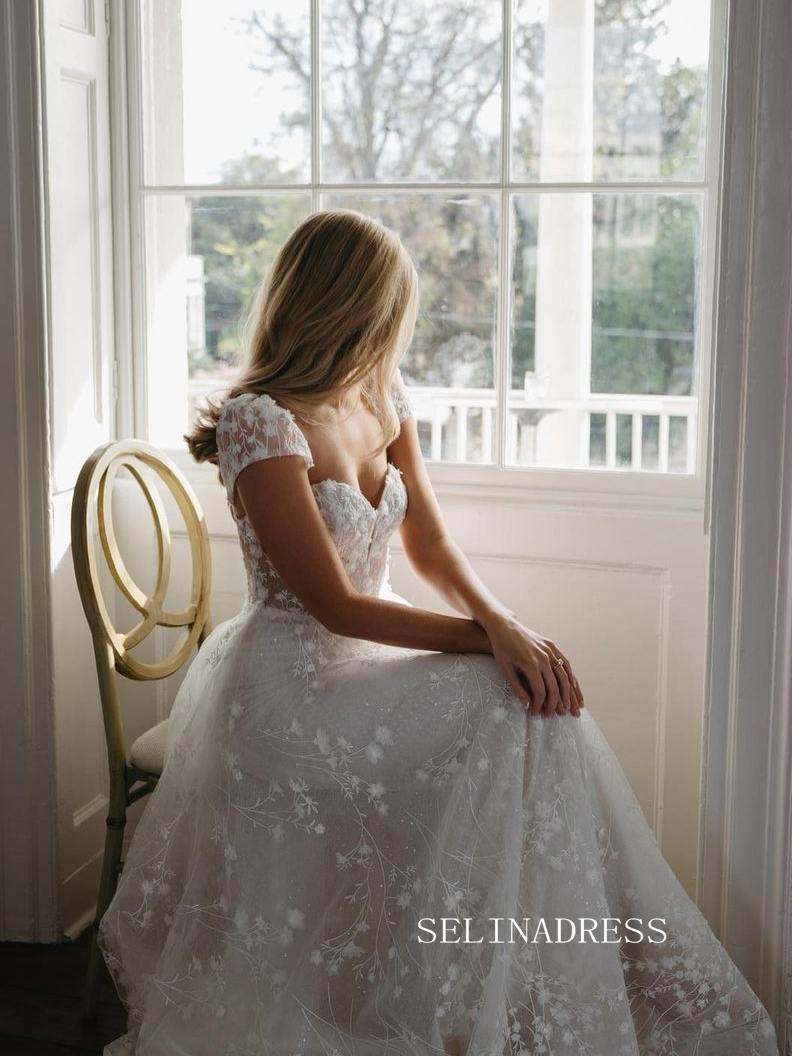 Rustic White Wedding Short Dress