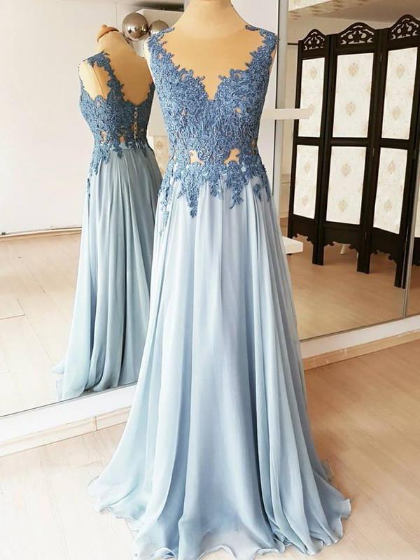 vintage prom dress blue