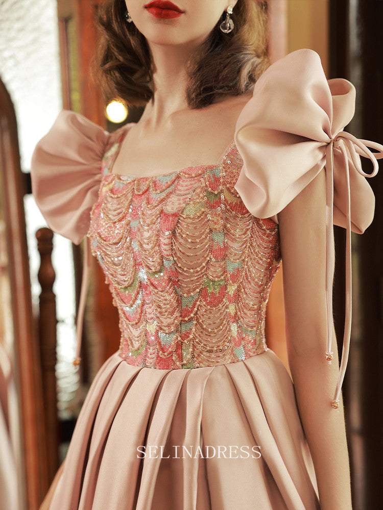 Vintage Peach Prom Dress