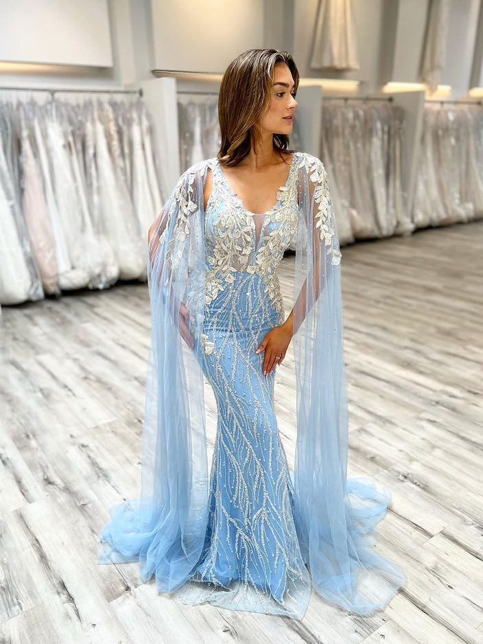 sky wedding dress