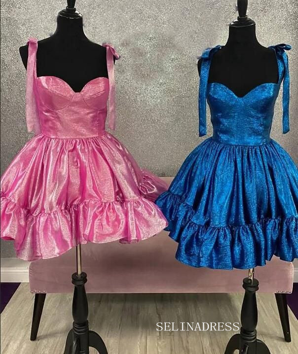 Cute Sparkly Straps Homecoming Dresses Hoco Dress #EWR556|Selinadress