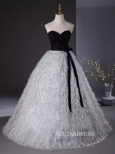 A-line Sweetheart Black Prom Dress Beautiful Princess Dresses TKL2203|Selinadress