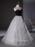 A-line Sweetheart Black Prom Dress Beautiful Princess Dresses TKL2203|Selinadress