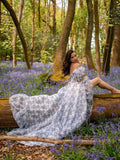 Chic A-line Off-the-shoulder Spring Long Prom Dresses Floral Evening Formal Dresses KTS050|Selinadress