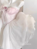 Cute A-line Sweetheart White Disney Princess Birthday Dress Sweet Puffy Dress #EWR006|Selinadress