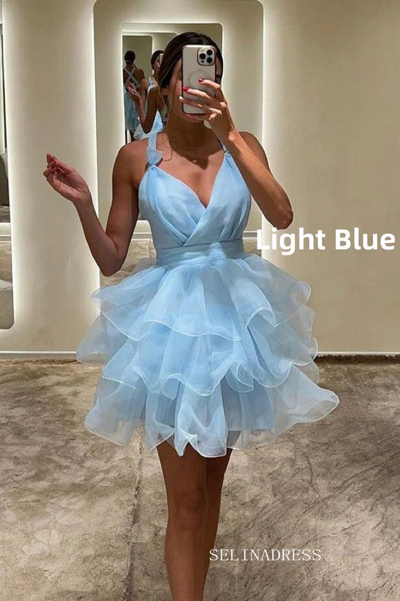 Cute Lyered Homecoming Dresses Hoco Dress #EWR555|Selinadress