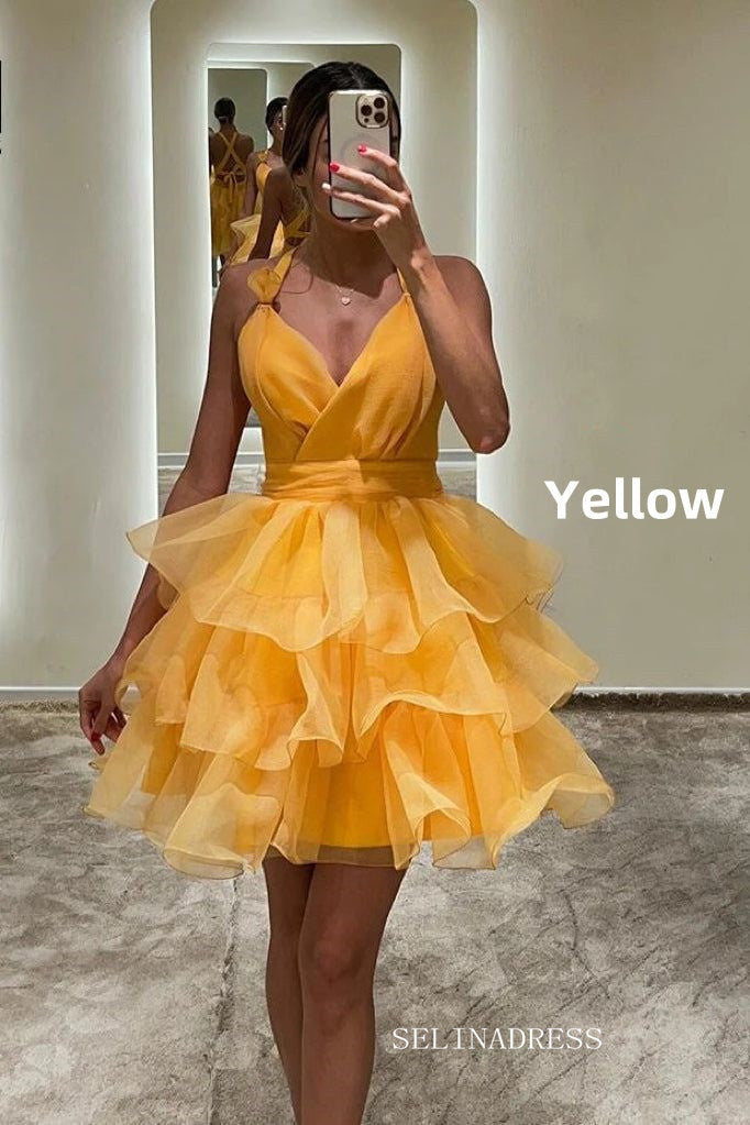 Cute Lyered Homecoming Dresses Hoco Dress #EWR555|Selinadress