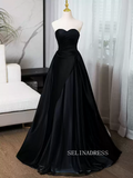 Elegant Black Sweetheart Prom Dress Cheap Evening Gowns TKL3022|Selinadress