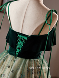 Green Knee Length Short Prom Dress Tulle Homecoming Dress #TKL2121|Selinadress