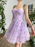 Lilac Homecoming Dress Cute Short Prom Dress EWR418|Selinadress