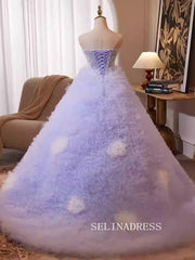 Lovely Sweetheart Beaded Ball Gown Lavender Princess Dress Formal Dress JKL2584