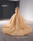 Luxury Haute Couture Wedding Dress Ball Gown Beaded Bridal Gowns 241052|Selinadress