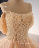 Luxury Haute Couture Wedding Dress Ball Gown Beaded Bridal Gowns 241052|Selinadress