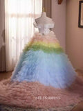 Off-the-shoulder Beautiful Ombre Qunincess Dress Ball Gown Princess Dresses TKL3053|Selinadress