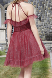Off-the-shoulder Short Homecoming Dress Damas Dress #EWR164|Selinadress