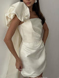 Sheath/Column One Shoulder Short Homecoming Dresses Hoco Dress #EWR568|Selinadress