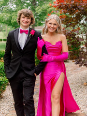 Sheath/Column Sweetheart Fuchsia Long Prom Dress Elegant Evening Gowns SLD003|Selinadress