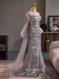 Silver Sweetheart Mermaid Long Prom Dress Beautiful Cheap Evening Dress TKL3068|Selinadress