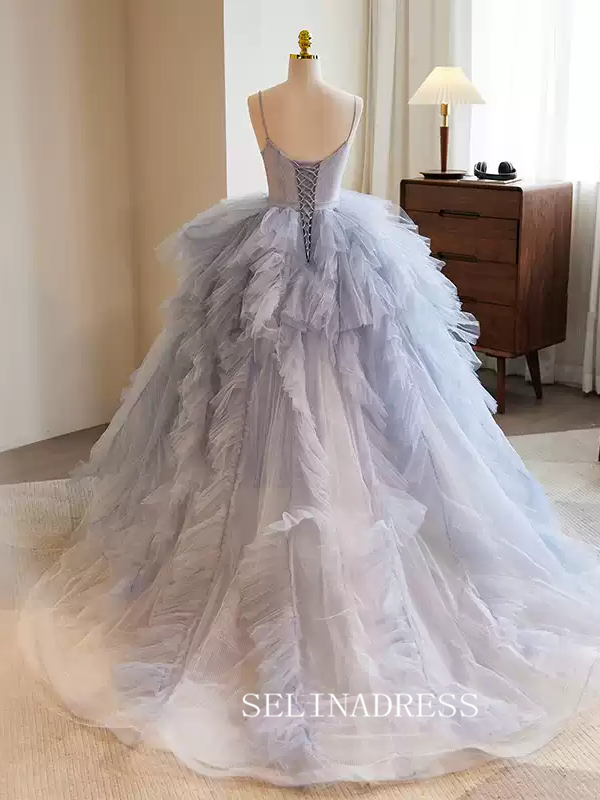 Spaghetti Straps Ball Gown Qunincess Dress Beautiful Princess Dresses TKL3050|Selinadress