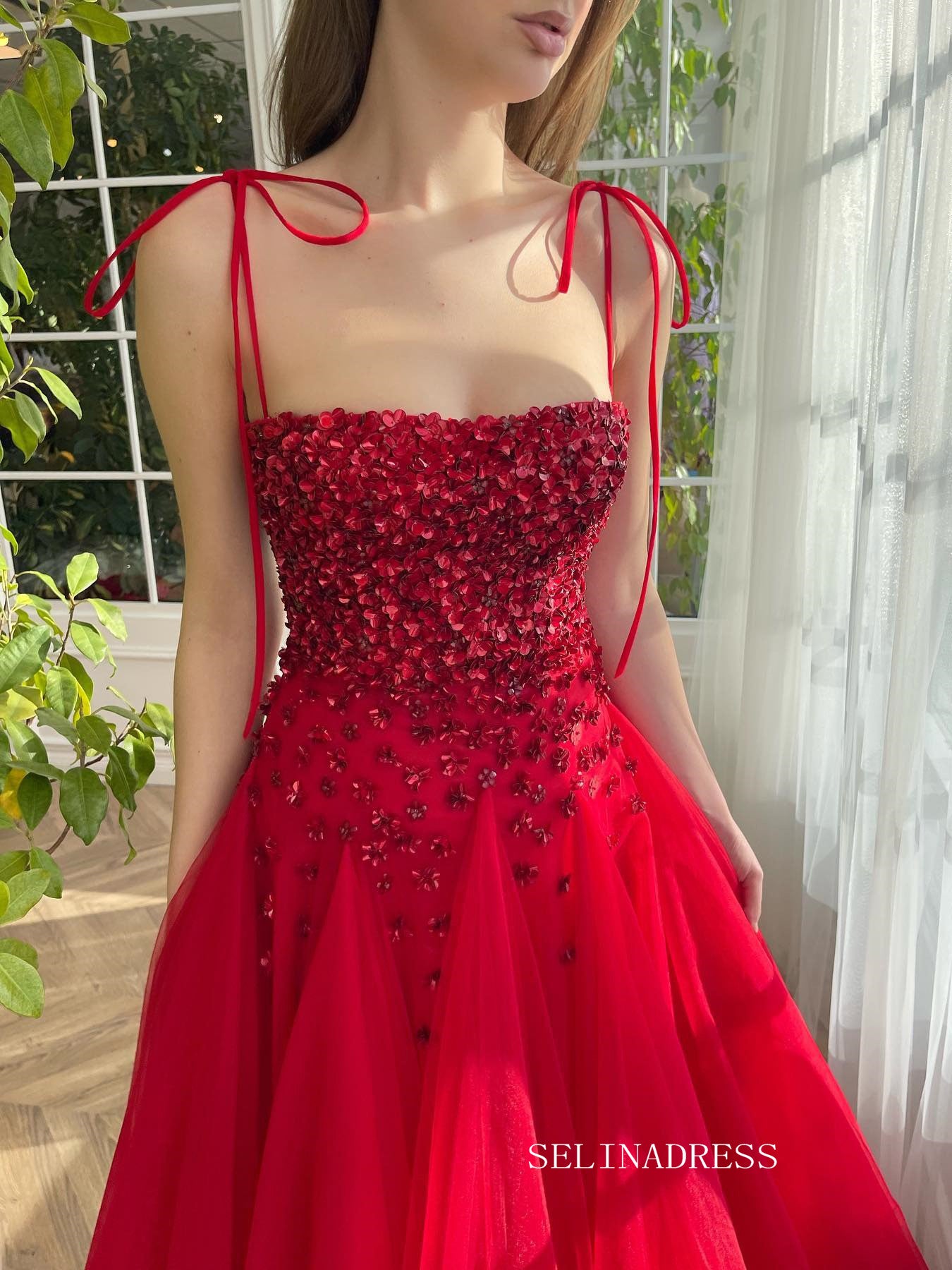 Strapless Beautiful Long Prom Dress Sequins Long Evening Dresses sea065|Selinadress