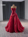 Sweetheart Red Luxury Wedding Dress Ruffles Quinceanera Dress 241063|Selinadress