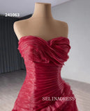 Sweetheart Red Luxury Wedding Dress Ruffles Quinceanera Dress 241063