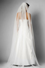 Chic Two-tayer Long Chapel Veils Wedding Veils V29