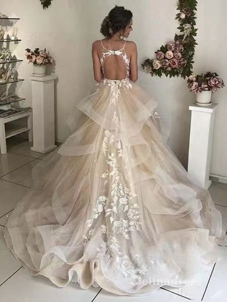 lace champagne bridesmaid dresses