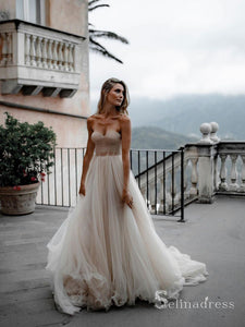 Strapless Sweetheart Tulle Wedding Dress