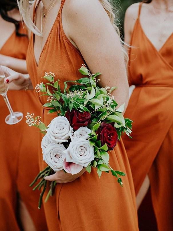 Customized Admirable Bridesmaid Dress Cheap Orange Bridesmaid Dresses BRK015|Selinadress