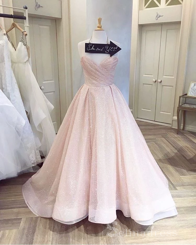 Charming Sweetheart Long Prom Dress Beautiful Prom Dresses Sparkly Evening Dress #SED183 | Selinadress