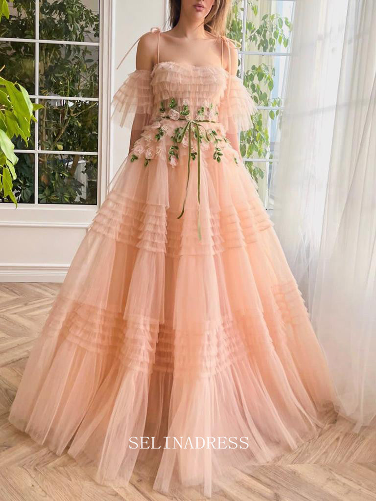 Peach 2 piece prom dress best sale