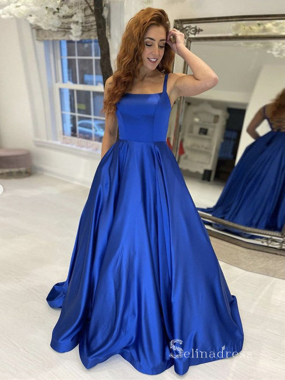 Royal Blue Sweetheart Satin Prom Dress, Evening Gown, Floor Length Ball Gown  Dress, Mermaid Sweetheart Dress - Etsy