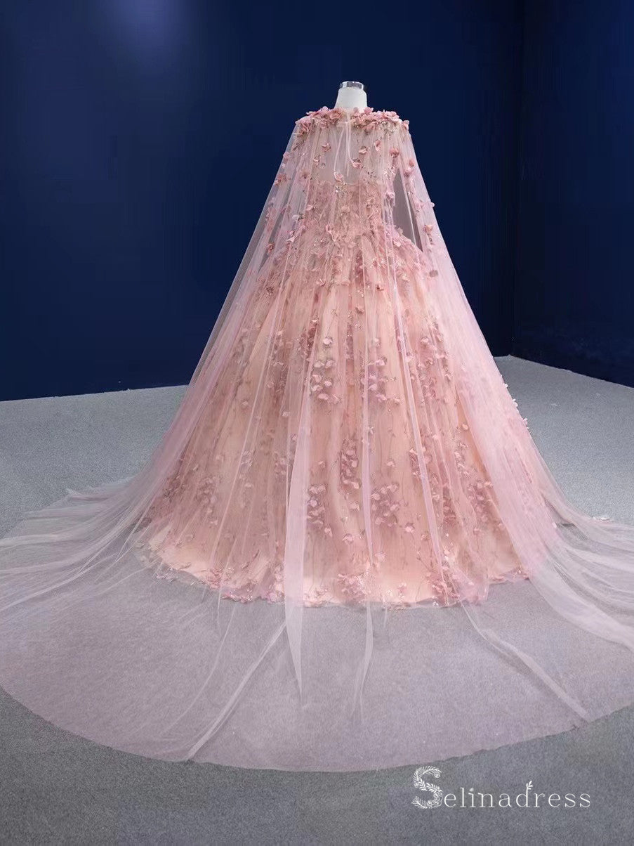 Luxury Blush Pink Mermaid Wedding Dress Pink With Sweetheart