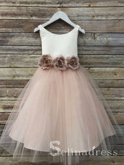 Hand Made Flower Lovely Pretty Cheap Wedding Little Girl Flower Girl Dresses GRS018|Selinadress