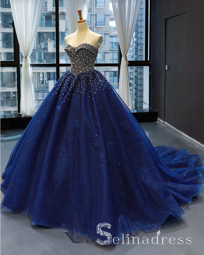 Real Picture Sweetheart Beaded Prom Dress Ball Gown Quinceanera Evenin ...